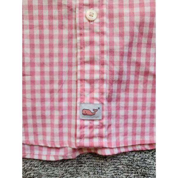 Vineyard Vines Preppy Long Sleeved Pink and White Checked Size XS - Picture 3 of 3